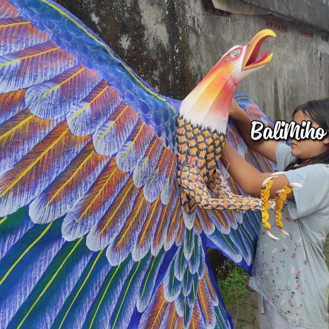 New- MJ042 LAYANGAN BURUNG KAIN LAYANGAN ELANG 3 METER LAYANGAN 3 DIMENSI