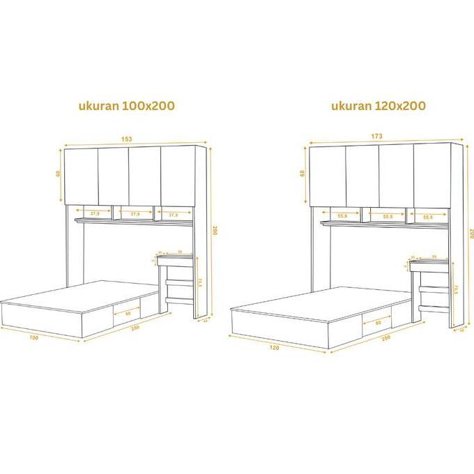 Grosir Alma Ranjang Set Divan Kayu Lemari Pakaian Putih Rak Pajangan Meja Belajar Modern Minimalis