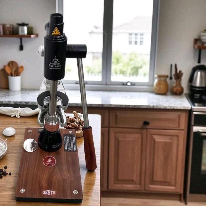 Terlaris Stardust Mesin Kopi Espresso Manual Coffee Maker Hand Press 16 Bar - K001 - Silver