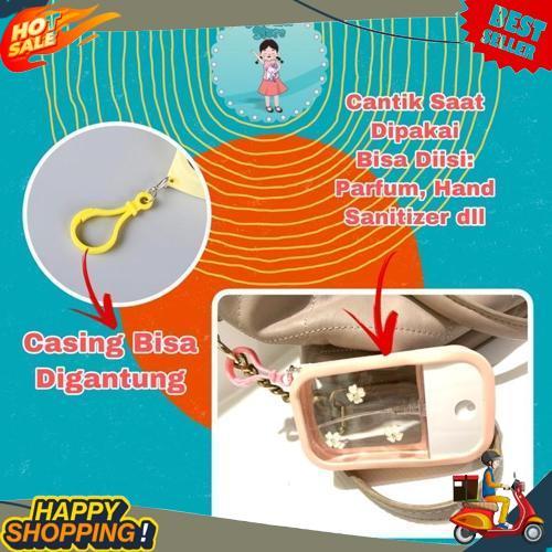 Super Botol Spray Gen 2 Square Gantung/Botol Spray Handsanitizer Pocket Isi Ulang Lucu/Tempat Hand S