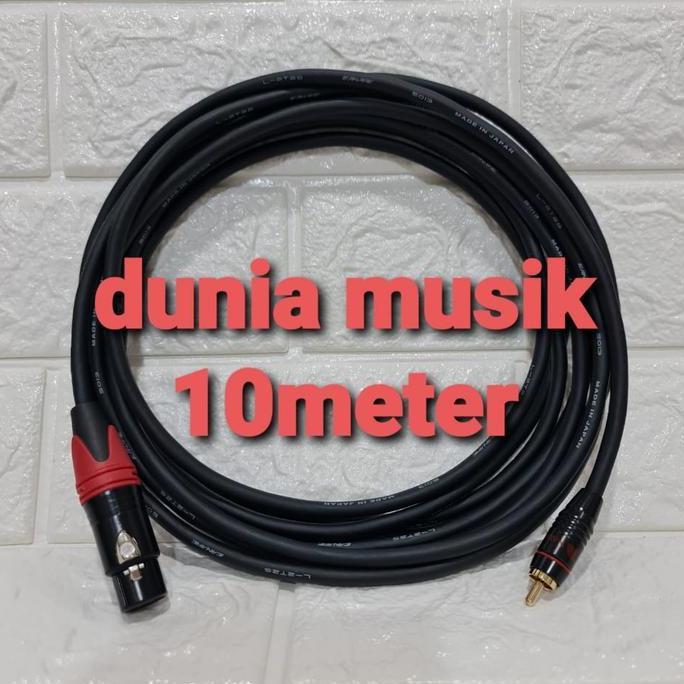 KABEL JACK CANON XLR FEMALE TO RCA MALE / JACK RCA KE CANON CEWEK