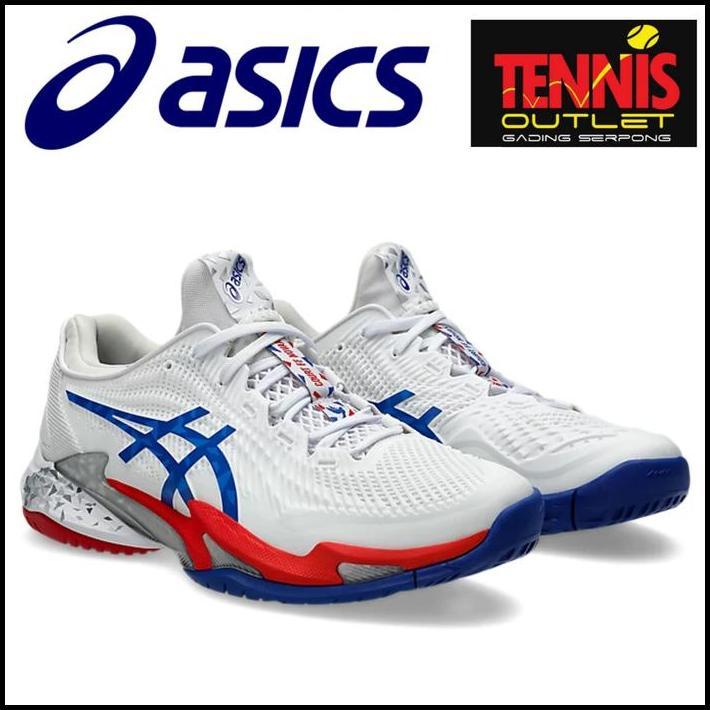 Asics Court FF 3 Novak (White/Asics Blue) best seller