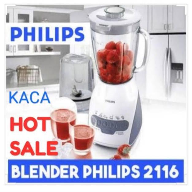 New- BLENDER PHILIPS HR2116 KACA/PHILIPS BLENDER HR2116 KACA BARU