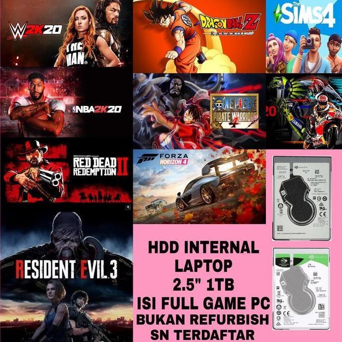 TERMURAH - Hardisk HDD Laptop Internal 1TB Isi Full Game PC Seagate