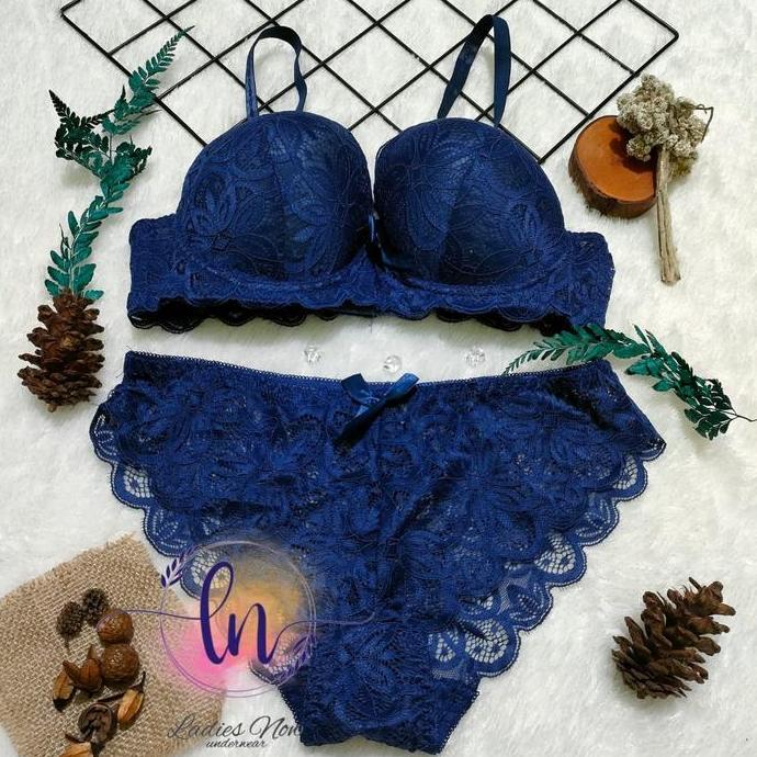 Bra Set/Cod;Pakaian Dalam Wanita  Terlaris  Busa Renda Impor Quality Setelan Bh Motif Pakaian Spande