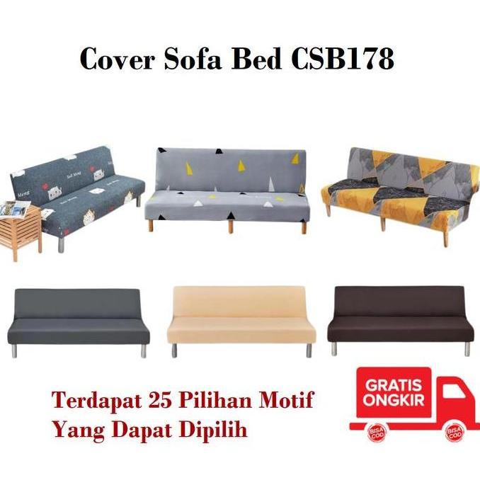 NEW CSB178 COVER SOFA BED SARUNG SOFA MOTIF IMPORT KAIN DEKORASI ORI