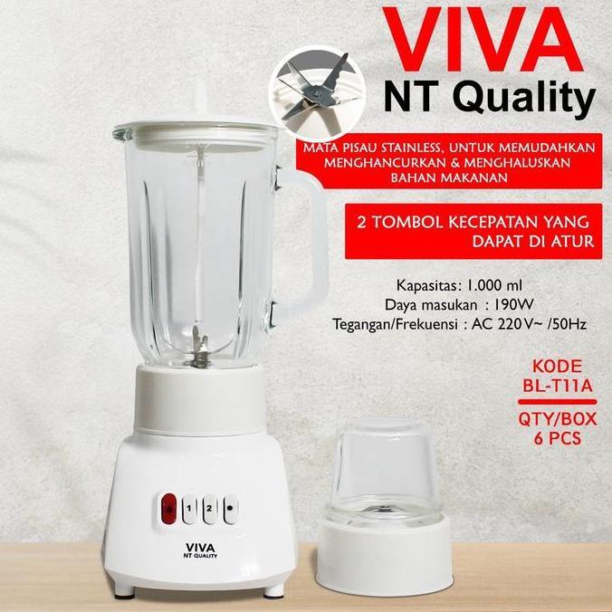 New- BLENDER VIVA NATIONAL BL-T11A / BL T11A - BLENDER KACA VIVA