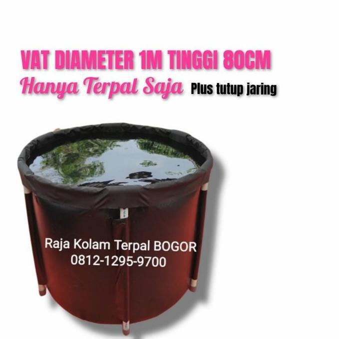 Ready stock Vat Koi Dim 2m T80 Terpal Only