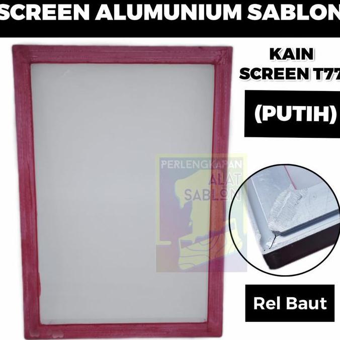 FRAME BINGKAI SCREEN SABLON ALUMUNIUM UD 40X60 KAIN T77 PROFIL REL murah