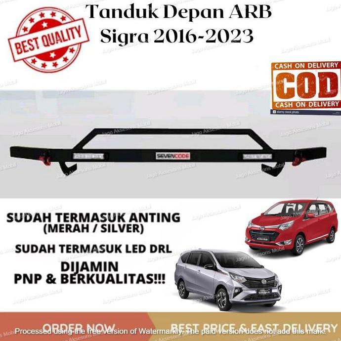 TANDUK TOWING DEPAN BELAKANG BESI BAR PELINDUNG BEMPER MOBIL SIGRA 201 ORIGINAL DAN TERPERCAYA