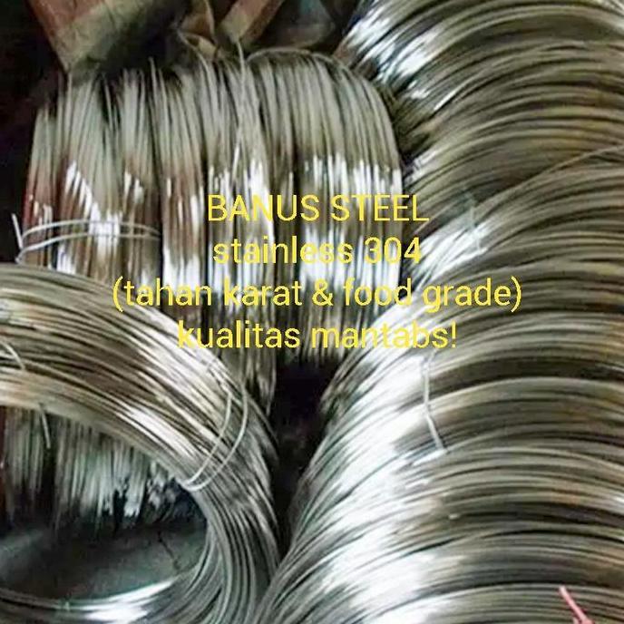 Kawat stainless 304 1,2 mm / kawat las argon stainless steel per KG