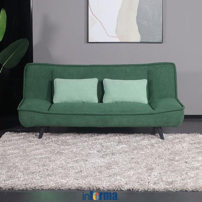 INFORMA BRONTO SOFA BED FABRIC - HIJAU CO