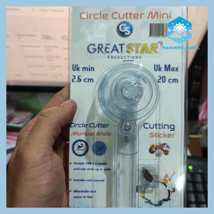 CIRCLE CUTTER 2.6 CM SD 20 CM GS ( ALAT TULIS SEKOLAH KANTOR KAMPUS KULIAH )