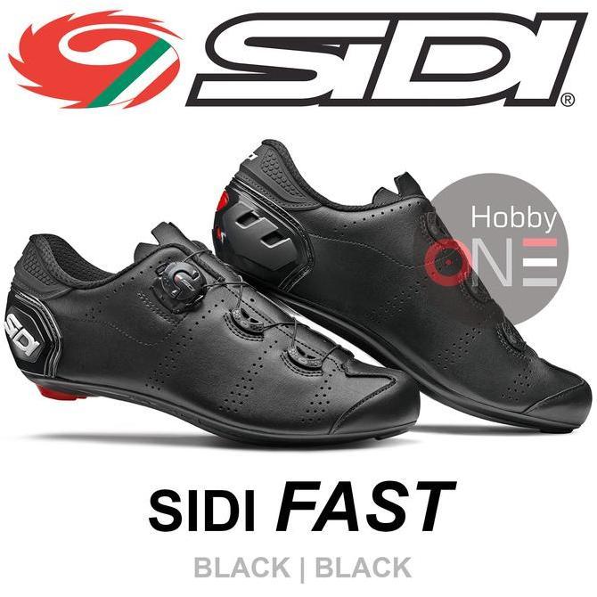 SIDI FAST BLACK BLACK - Sepatu Sepeda Cleat Road Bike