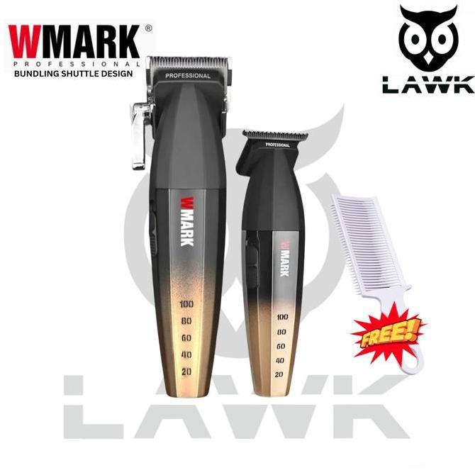 PAKET BUNDLING WMARK SHUTTLE DESIGN CLIPPER WMARK NG-2038 TRIMMER WMARK NG-325