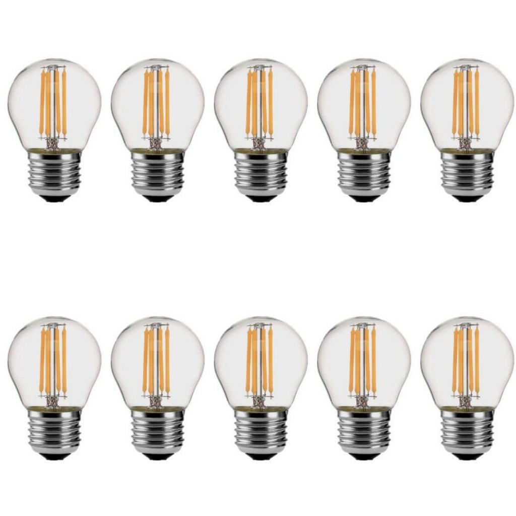 10X LED Edison Filament Bulbs Lights G45 Dimmer E27 E14 4W 8W 12W Dimmable 220V Dingin Hangat Putih