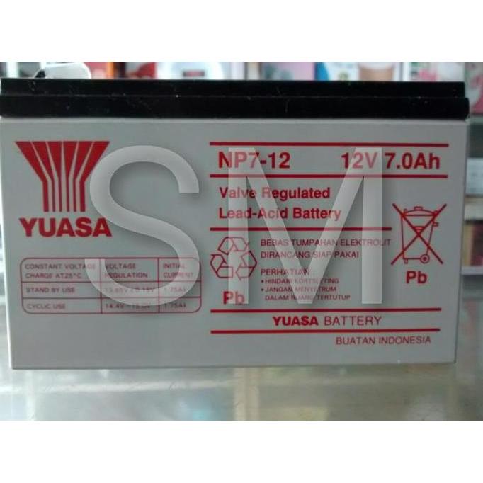 TERBARU - Aki baterai kering MF battery Yuasa 12v 12 volt 7Ah 7 Ampere