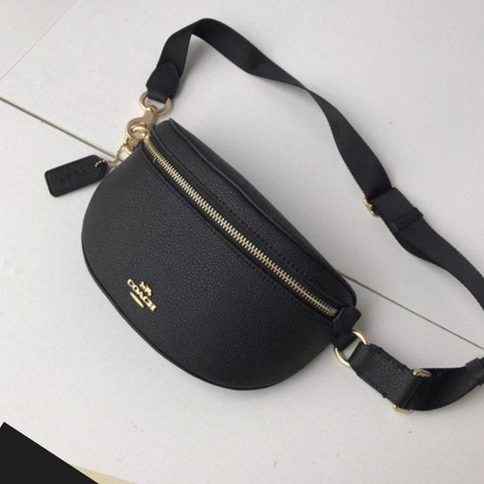 Tas Wanita CH Bethany Belt Bag In Pebbled Leather Black / Tas CH Wanita Waist Bag / Tas CH Wanita Sl
