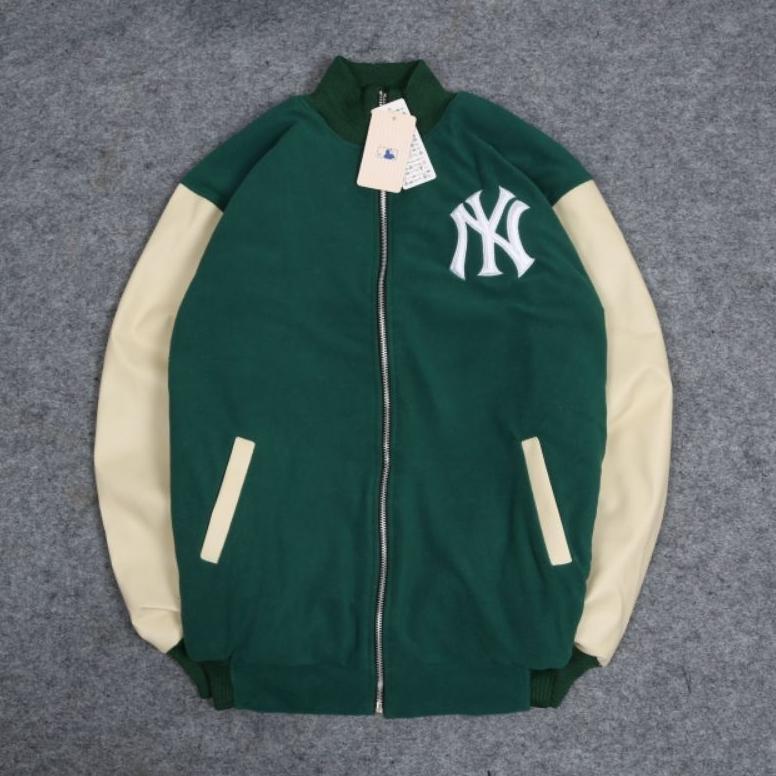 Varsity Jaket MLB LOGO NY Bordir Original Full Tag & Label