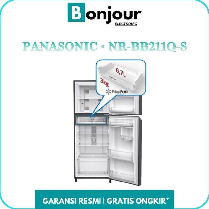 Promo Kulkas 2 Pintu Panasonic Prime Fresh Panasonic Nr-Bb211Q-S | Bb211Q