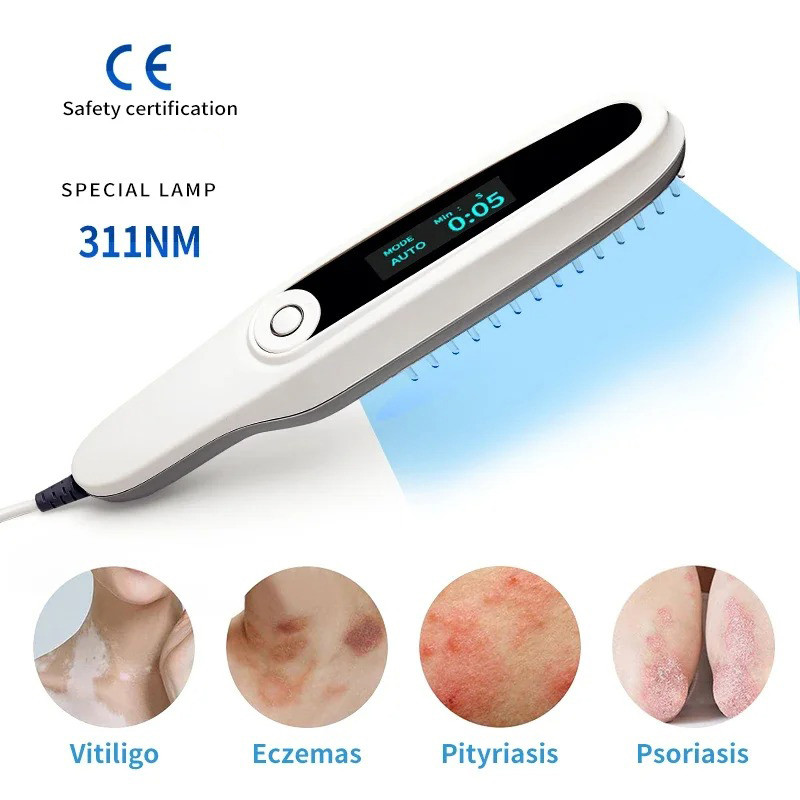 Uvb 311nm Instrumen Lampu Terapi Cahaya Pita Sempit Untuk Psoriasis Vitiligo Pengobatan Penyakit Kul