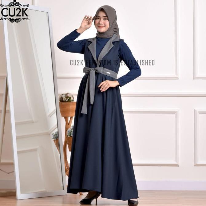 Cardigan Wanita Rina Terlaris by CU2K Brand | Outer Maxi Premium Dress Terlaris