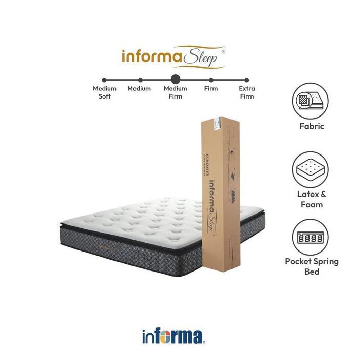 Terlaris Informa Sleep 120X200 Cm Cuscotex Kasur Pocket Springbed In Box