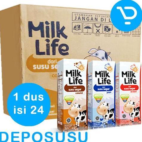 Susu Uht Milk Life 200Ml 1 Karton Isi 24X200Ml