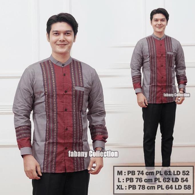 kemeja koko songket koko pria songket koko songket koko elegant kemeja pria Baju Muslim Panjang Kurt