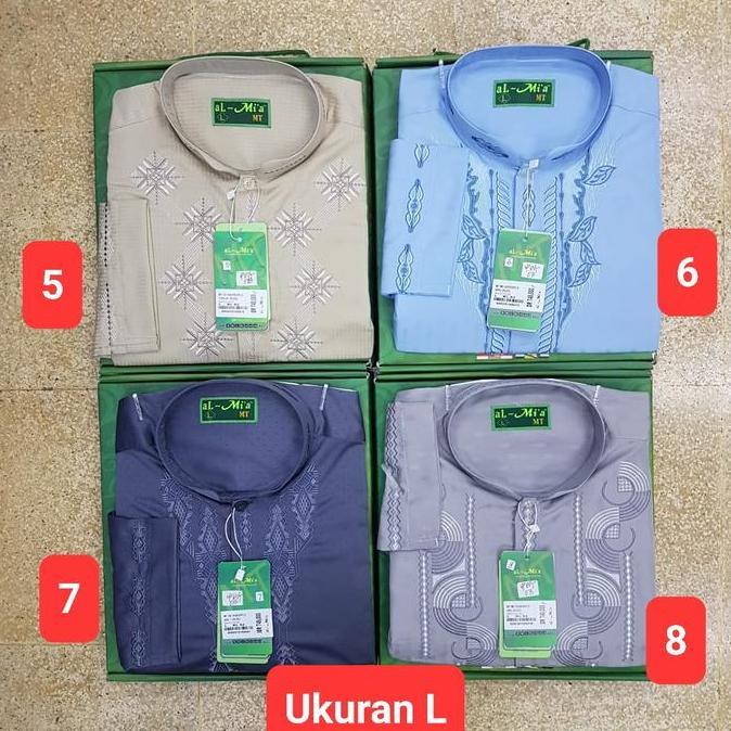 koko al Mia lengan panjang original Al-mia ukuran L Terlaris