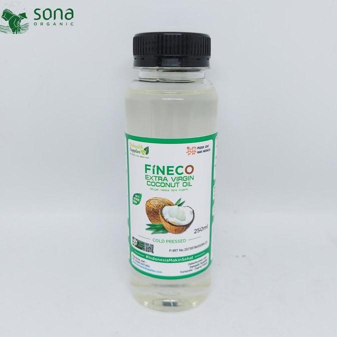 Fineco Extra VCO Cold Pressed Dehealth Supplies 250ml vco coconut oil