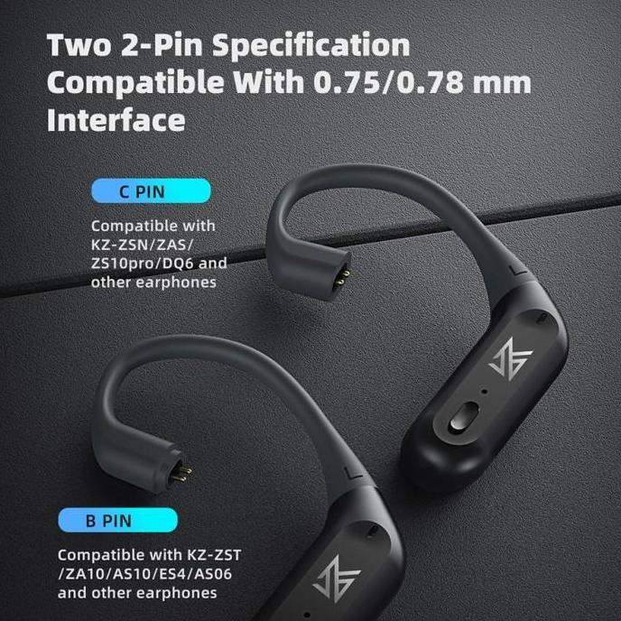 Kz Az09 Pro Knowledge Zenith Aptx Tws Earhook Hd Bluetooth Adapter