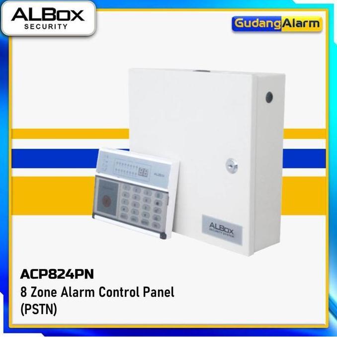 Control Panel Alarm 8 Zone Albox Acp824Pn With Lcd Keypad