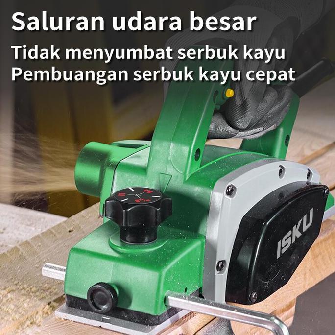 Qohahruns - Isku Planer Listrik 45W Mesin Serut Kayu Ketam Modern