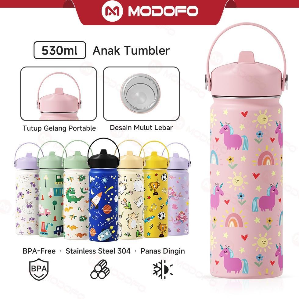 MODOFO Tumbler Stainless 530ml Botol Minum Anak BPA Free Tumbler Tahan Panas Dingin 24 Jam Tumblr Ae