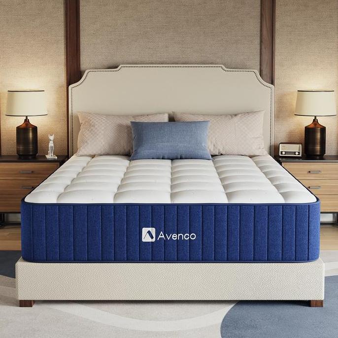 Terlaris Avenco Kasur Dipan Spring Bed Sleep Lantai Matras Anti Lembab Ukuran 180X200 Kecil Untuk 2 