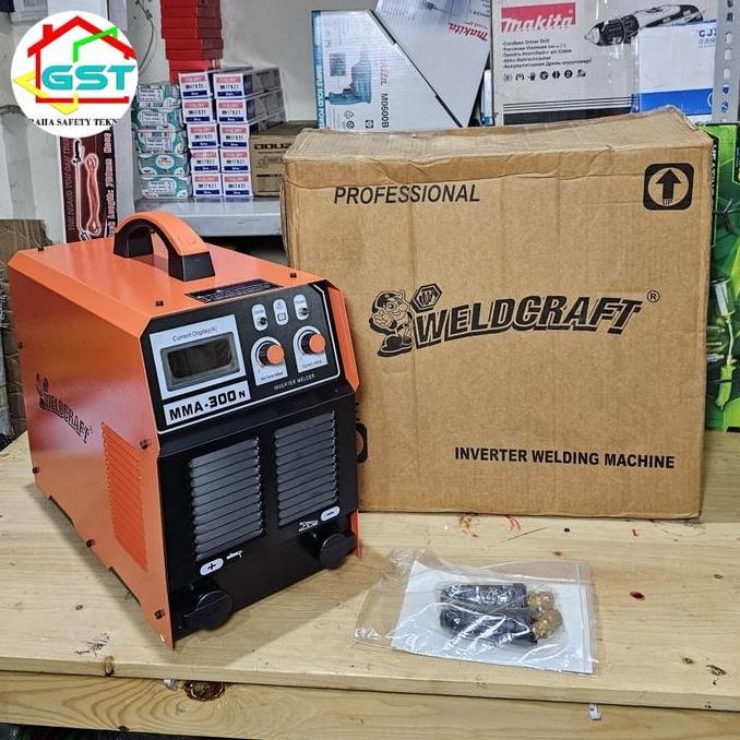 mesin las mma 300a WELDCRAFT ORIGINAL USA heavy duty trafo las inverter 300n