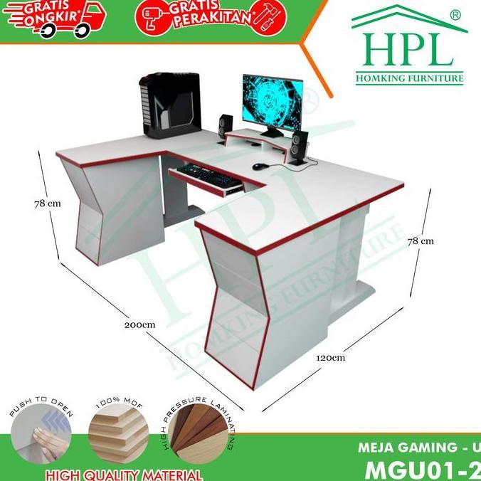 Terlaris Meja Gaming Meja Kerja Meja Belajar Meja Komputer Hpl