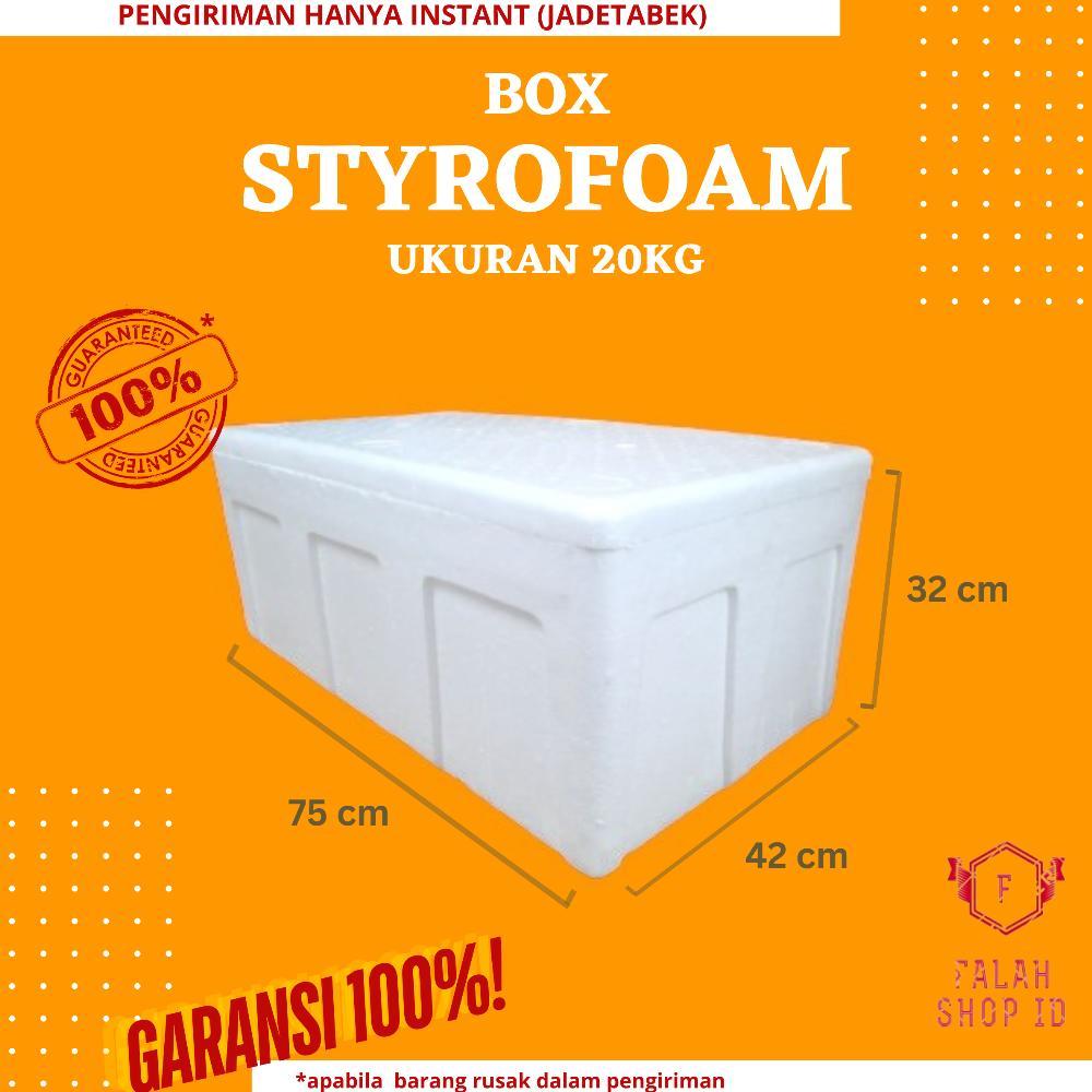 STYROFOAM BOX AG 75 LOW 20 KG UKURAN 75 x 42 x 32 CM / Container / Cargo / Box Buah / Box Tanaman / 