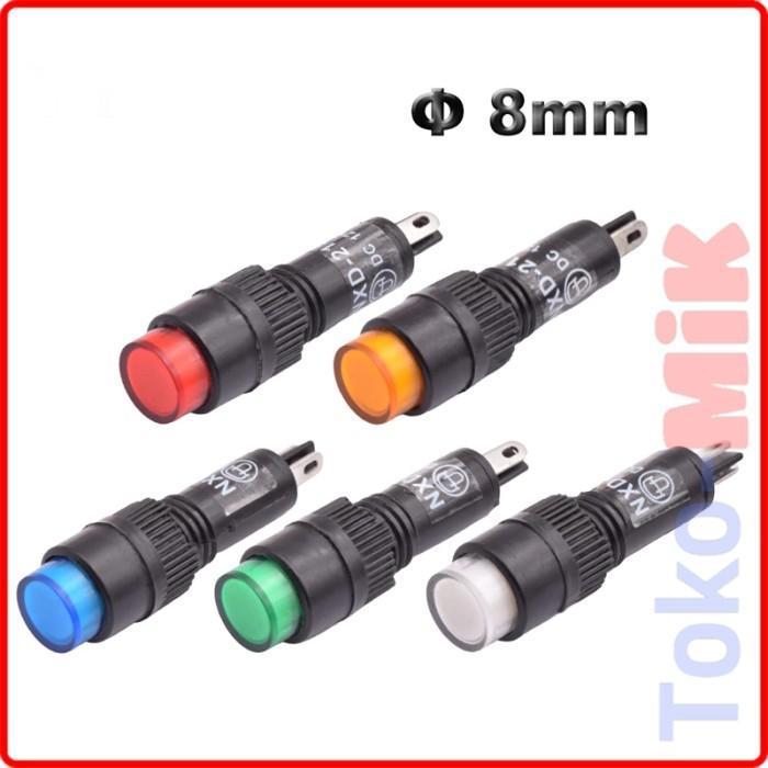 Pilot Lamp Lampu Pilot Indikator 8 mm 8mm DC 12V NXD-215-12V