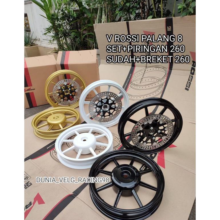 VELG/PELAK RACING V ROSSI COMET MODEL PALANG 8 MOTOR BEAT KARBU/BEAT FI/BEAT ESP/VARIO 125/VARIO 150
