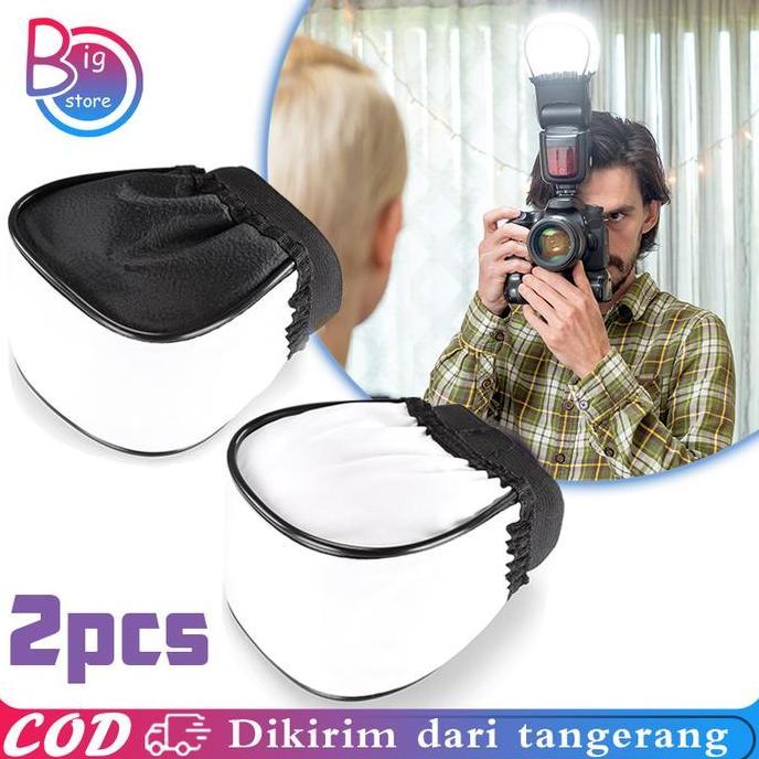 Isi 2pcs Diffuser Flash Godox Universal Soft Flash Diffuser Flash Softbox Flash Softbox Reflektor