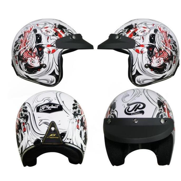 Helm JP Retro Bigie KOI