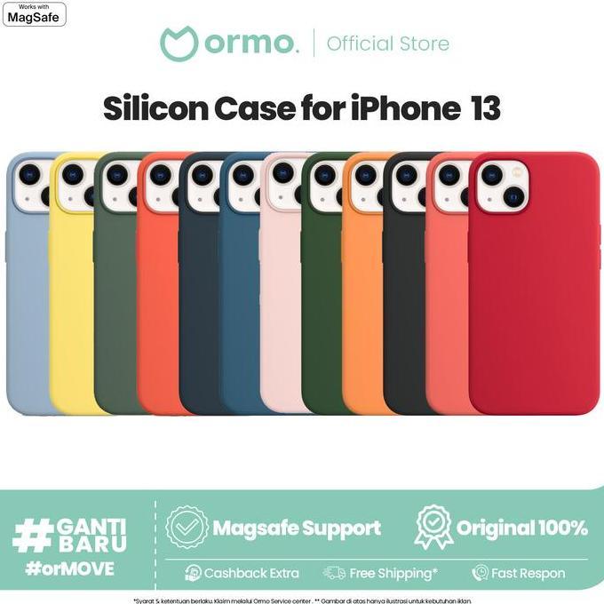 Ormo Silicone Case Magsafe 13 | 13 PRO | 13 PROMAX