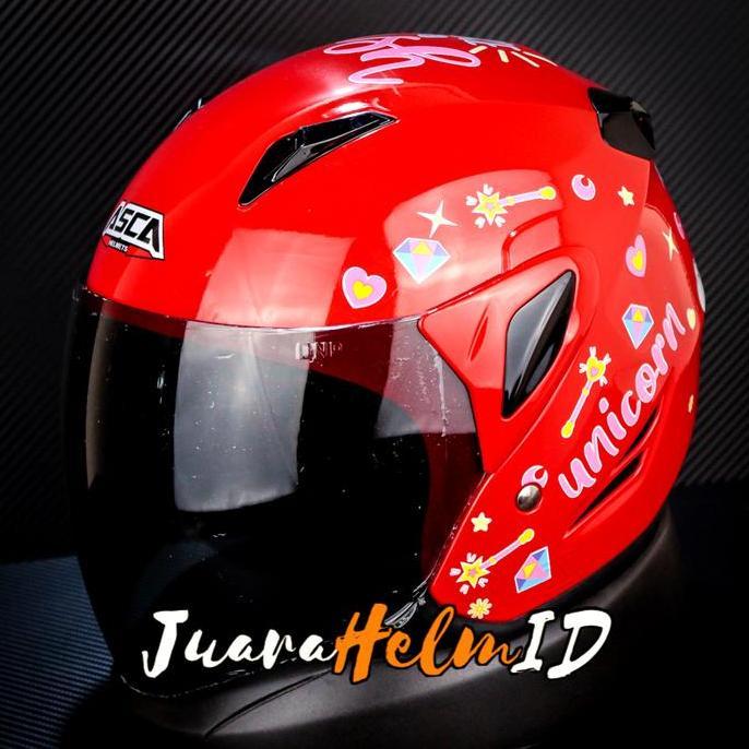 ASCA HELM ANAK / CARTOON UNICORN / MODEL GM FIGHTER KIDS