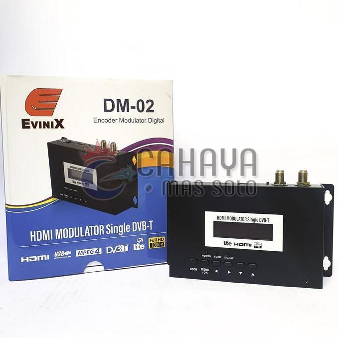 Modulator Digital HD Evinix DM-02 Single Agile RF HDMI DVBT DM 02