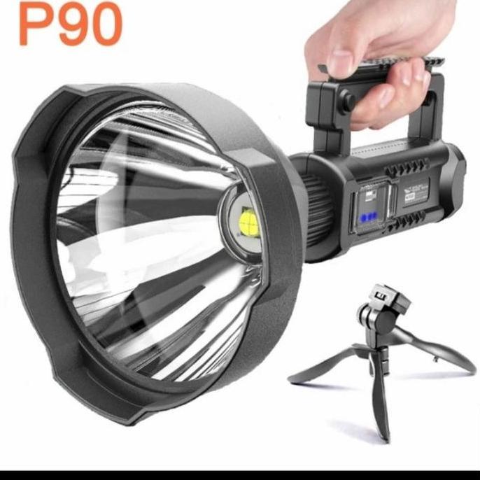 Spesial Senter Sorot Super Bright 9000 Lumens Big Lamp Leed Xhp50 Usb Charger