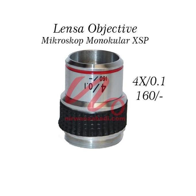 Miliki Lensa Objective 4X Mikroskop Monokular