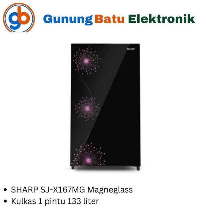 Kulkas 1 pintu Sharp SJ X167MG Lemari es 1 Sharp SJX167 SJ-X167MG