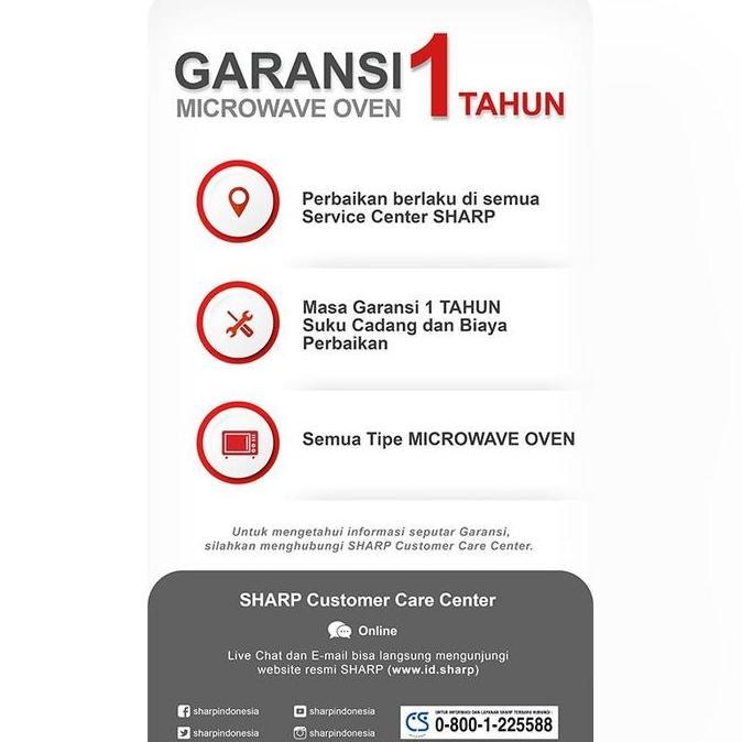 SHARP Microwave Oven R-728(K/W/S) / Microwave Oven Sharp 25L R 728